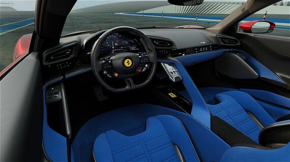 849テスタロッサのインテリア
