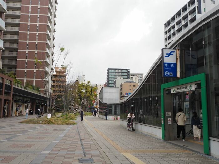 近年急速に開発が進んだ六本松駅付近