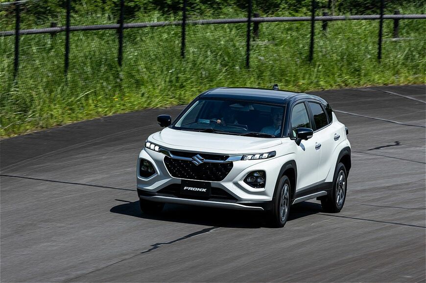 スズキ新型SUV「フロンクス（プロトタイプ）」のディテール（写真：三木宏章）
