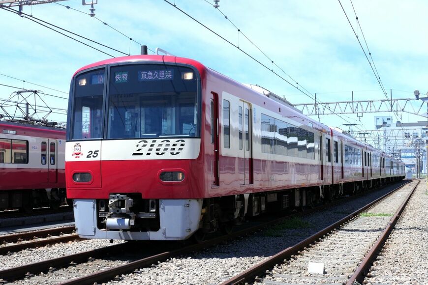 京急2100形の外観（記者撮影）