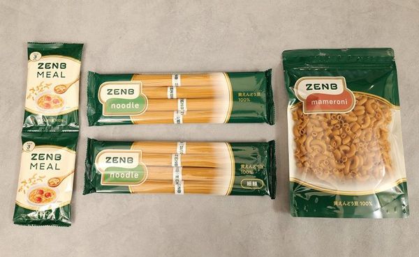 黄えんどう豆を原料にした「ZENBヌードル」（撮影：尾形文繁）