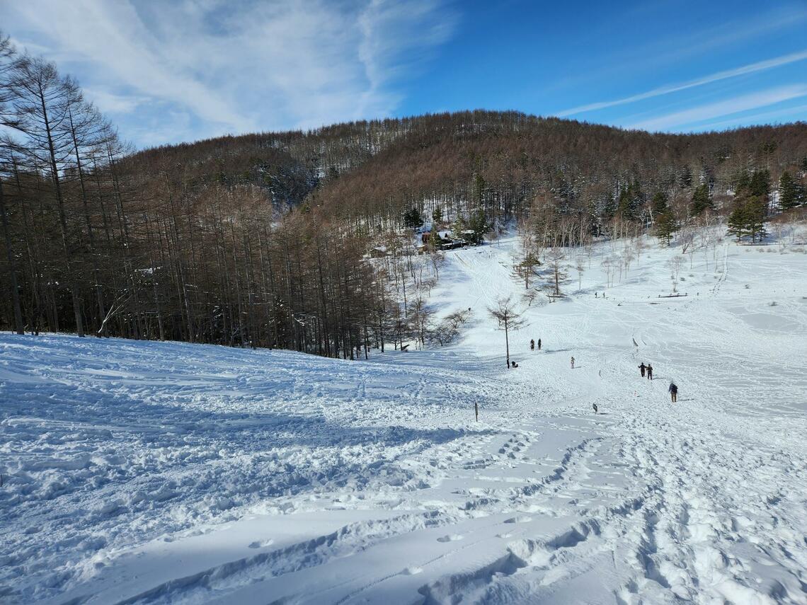 スキーやスノボ客も（写真：筆者提供）
