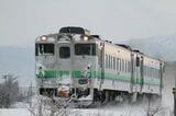 冬の釧網本線を走るキハ40形（撮影：南正時）