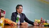 西本Wismettacホールディングスの新開裕之副社長。ロングセラーのラムネはコストコなど現地のスーパー向けにも取引が拡大している（撮影：梅谷秀司）