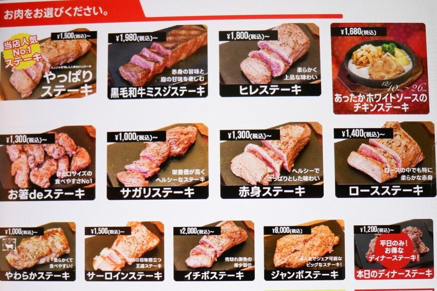 券売機の画面