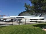 トゥールーズ郊外にある航空博物館では、コンコルドの実機を見られる（筆者撮影）