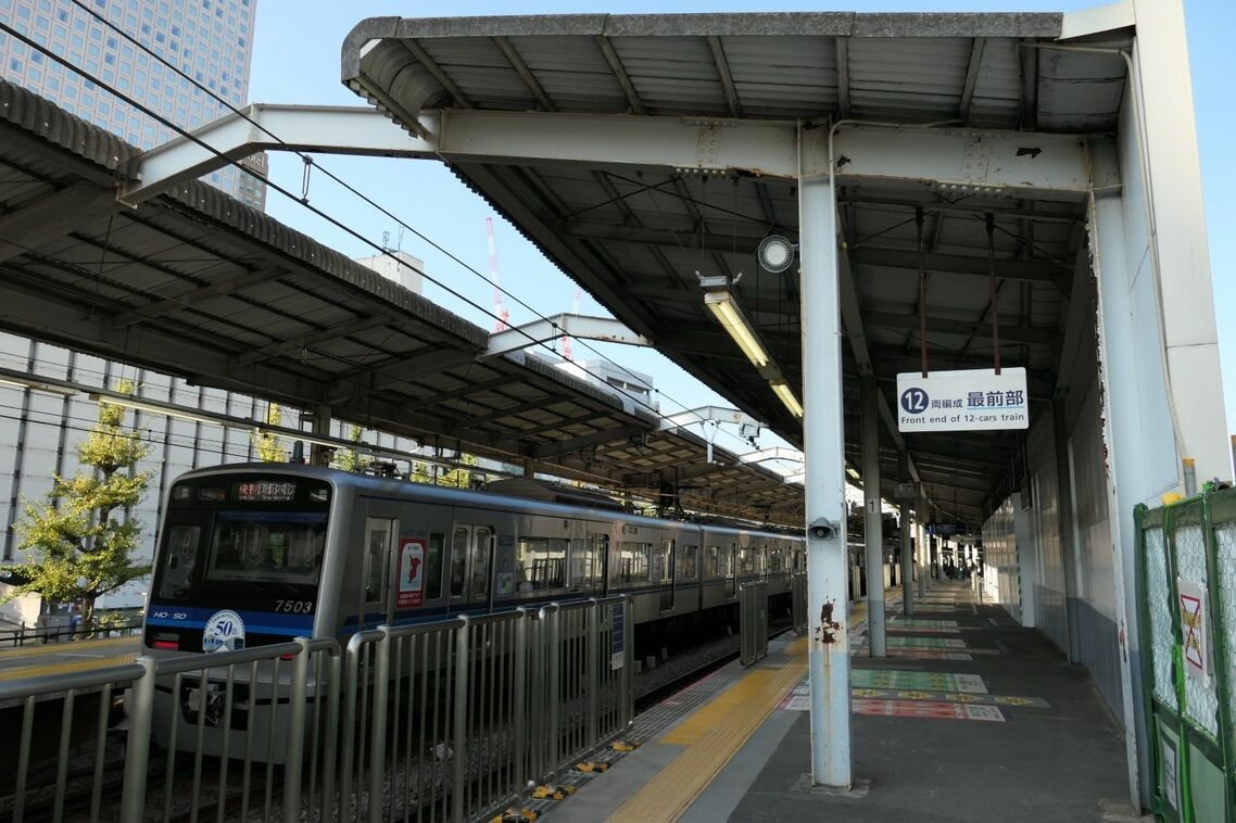 京急品川駅1番線の南端