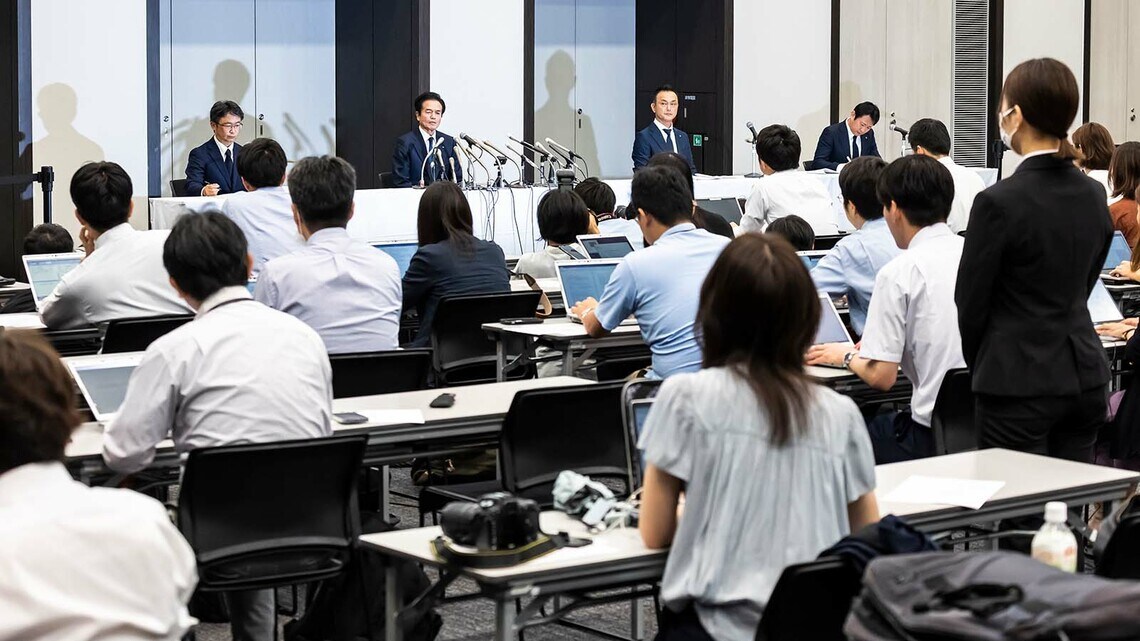 ビッグモーターの記者会見