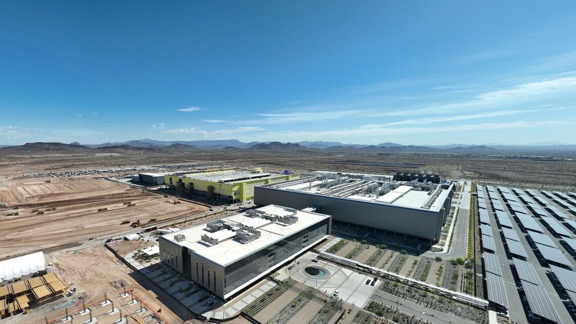 TSMCがアメリカのアリゾナ州で建設を進める半導体工場群の計画総投資額は23兆円を超える(写真は同社ウェブサイトより)