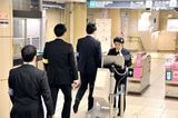 2019年に東京メトロの駅で実施したボディスキャナーの実証実験（撮影：梅谷秀司）