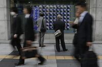 日経平均4日続落、1万4006円で終了 円高警戒で、一時は1万4000円割れ