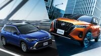 カローラクロス対キックス､ハイブリッドSUV比較 トヨタSUVランナップ拡充､日産は対抗できるか