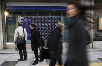 日経平均5日続落､電子部品株が軒並み下落