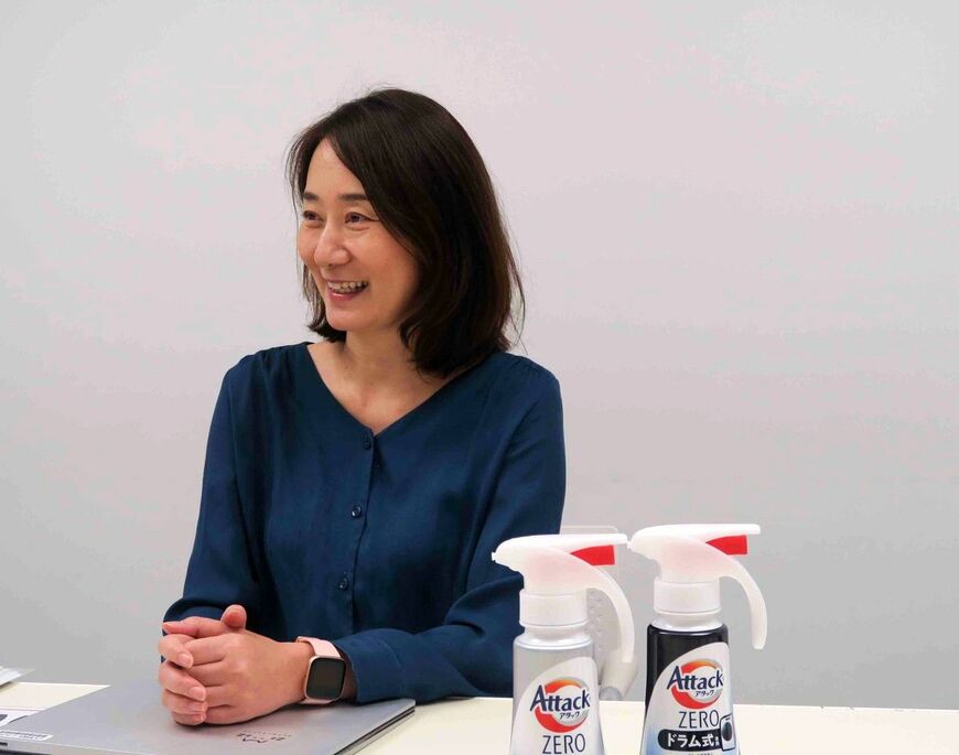 「アタック」ブランドマネジャーの原岡理映さん（写真：花王、撮影のためマスクを外しています）
