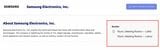 CESの公式サイトでサムスンについて検索した結果