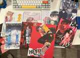 今回のコミケで筆者が得た戦利品。手前の「HEY MR TAXI」はMAZJOJOさんのオリジナル同人誌。英語だ。
