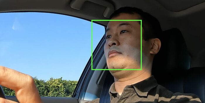ドライバー異常時対応システム ドライバーモニタリングカメラ認識画像
