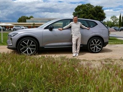 ボルボの新型EV「EX60」国際試乗会の様子（写真：筆者撮影）