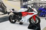 第52回 東京モーターサイクルショーに参考出品されたヤマハ「YZF-R9」（筆者撮影）