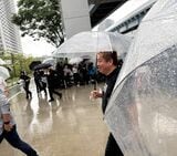 堀江貴文氏も株主としてフジ・メディアHDの株主総会に参加した（編集部撮影）