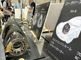 ロータリーエンジンの技術展示（写真：桃田健史）