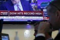 NYダウなど続伸､主要3指数が最高値を更新 大統領選後の相場上昇1カ月､なお先高観