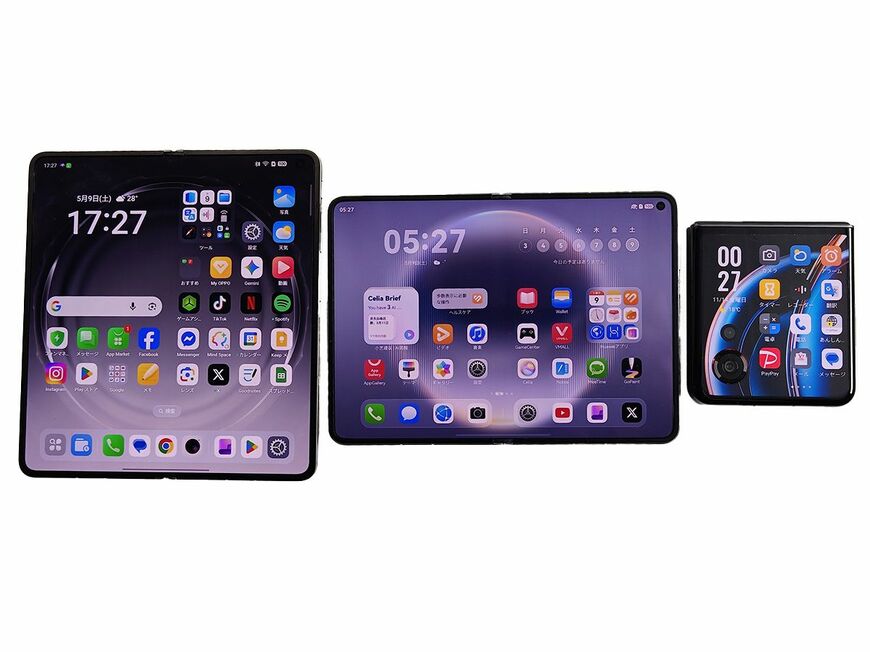フォールド型、Pura X Max、フリップ型