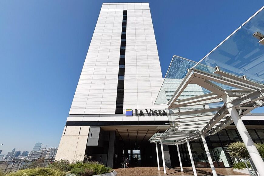 豊洲市場に隣接するラビスタ東京ベイは、ドーミーインの系列ホテル（筆者撮影） 