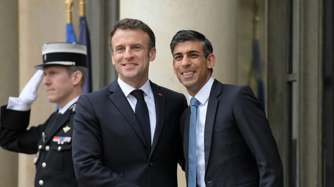 スナク英首相とマクロン仏大統領