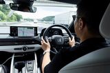 ホンダ量販モデル初のハンズオフ機能を搭載した「アコード e:HEV Honda SENSING 360＋」（写真：三木 宏章）