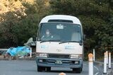 神割崎入口と志津川をつなぐ南三陸町の乗合バス（筆者撮影）