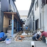 中庭部分も改修