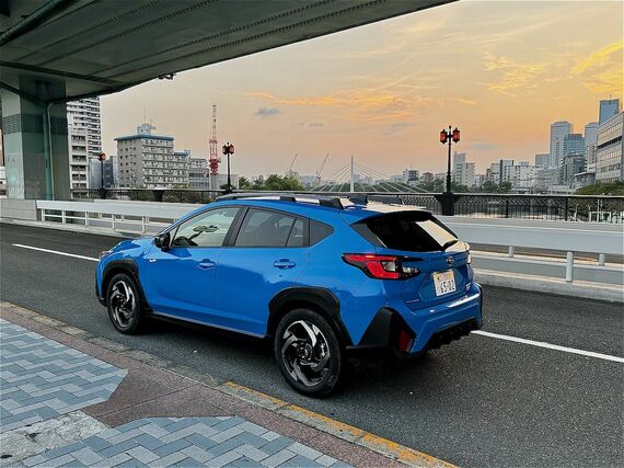 クロストレックのリアビュー