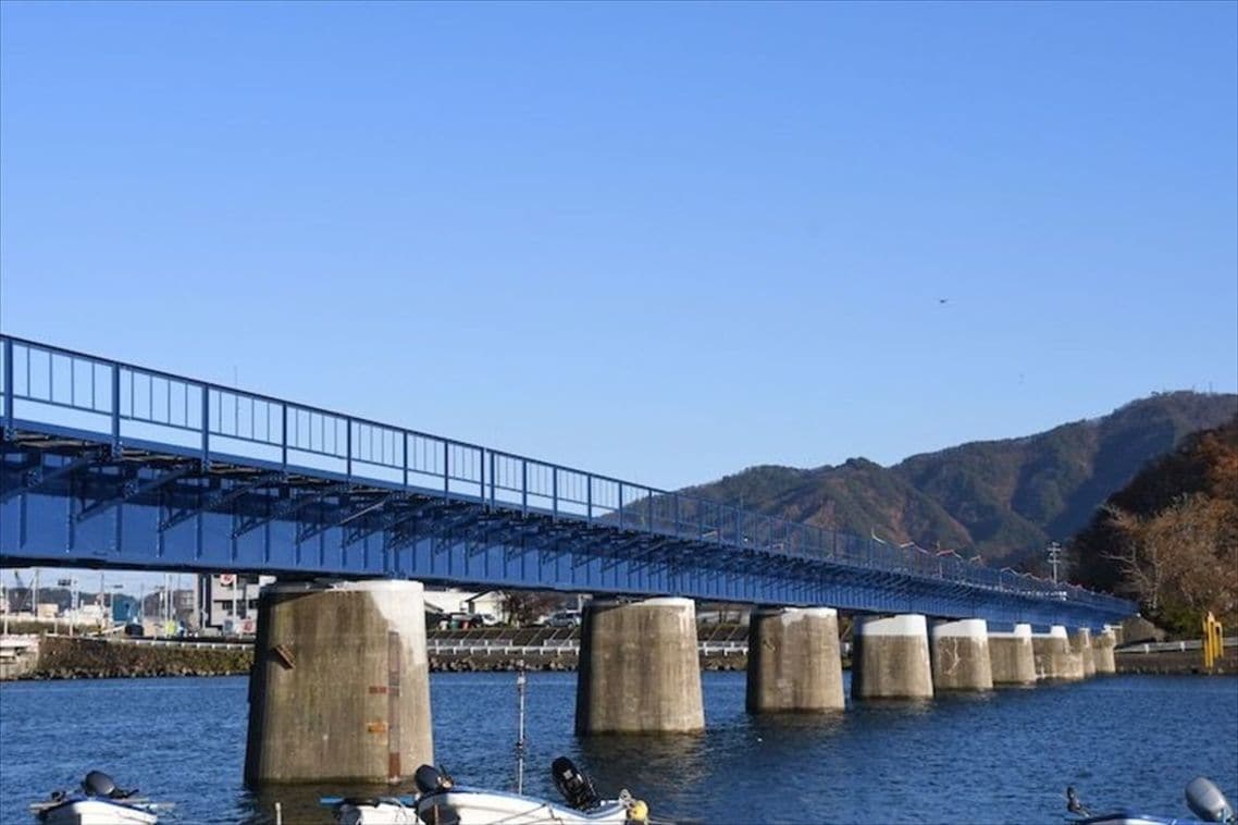 復旧がほぼ完成した第34閉伊川橋梁