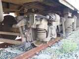 元西武鉄道の台車（記者撮影）