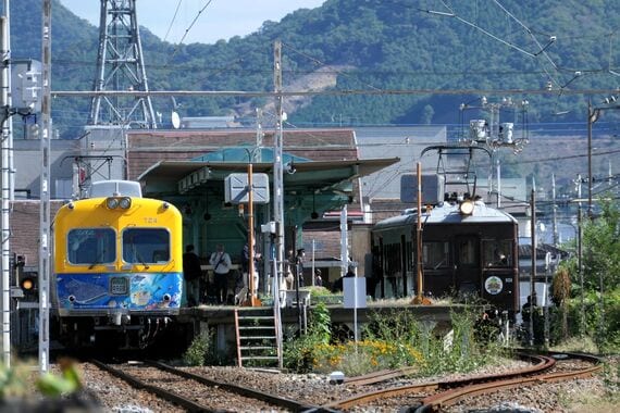 上毛線西桐生駅 プラットホーム