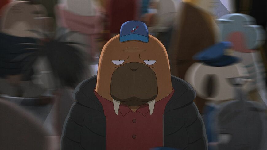 「オッドタクシー」主人公の小戸川（セイウチ）、声優は花江夏樹（©P.I.C.S. / 映画小戸川交通パートナーズ 配給：アスミック・エース）