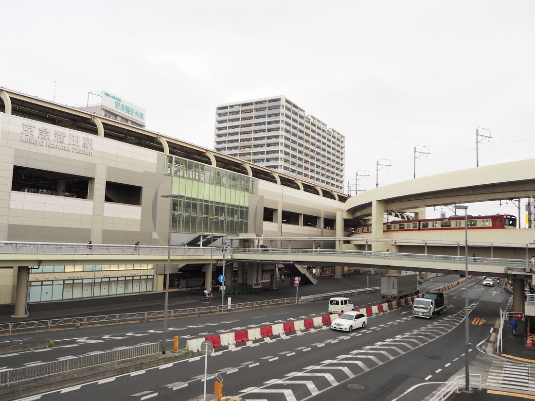 京急蒲田駅。新空港線の駅は地下に設けられる予定だ（記者撮影）