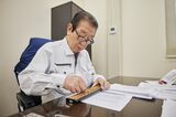 後継者難からNGTGに会社を売却することを決めた京和精工の岸田社長Photographer: Shoko Takayasu/Bloomberg