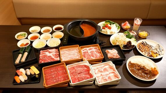 「国産牛 しゃぶしゃぶ食べ放題コース」3499円