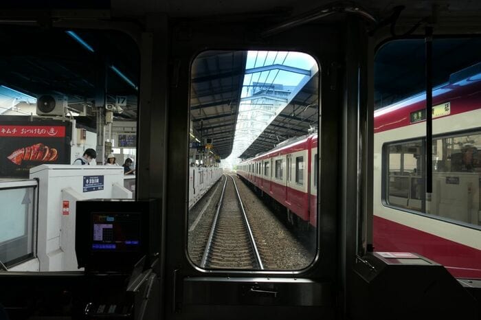 5番線で停車