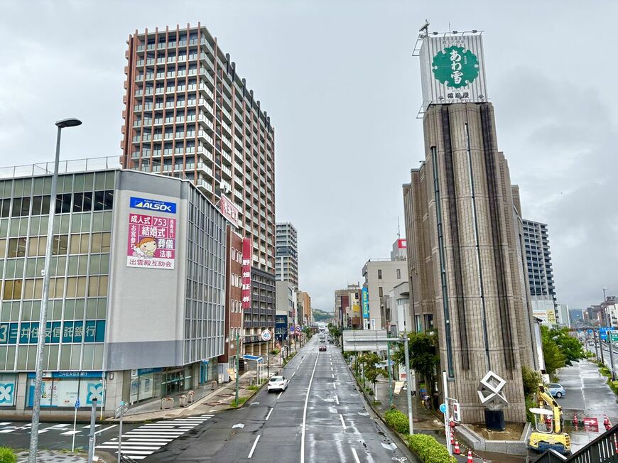 康生地区。大型店がひしめいていた頃のにぎわいはない（写真：筆者撮影）