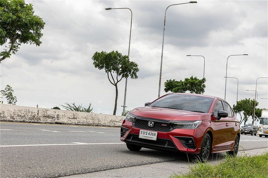 タイ仕様のホンダ「シティ・ハッチバック」（写真：三木宏章）