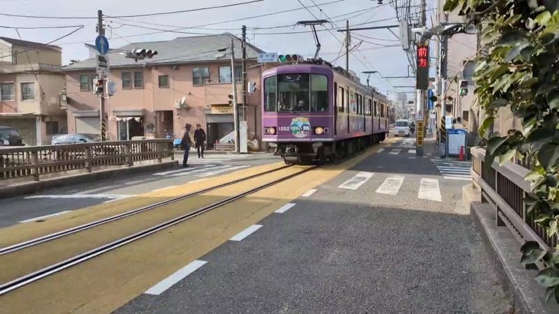 江ノ電1002編成（筆者撮影）