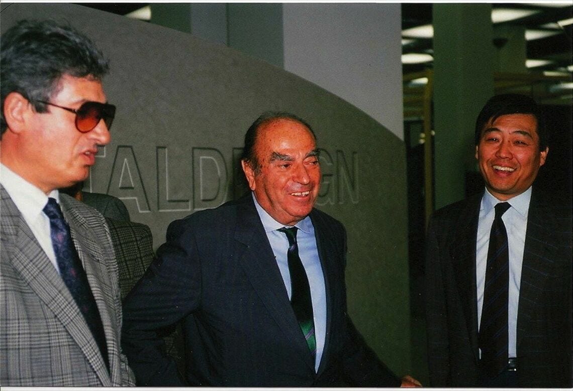 ジウジアーロ氏、ヌッチオ・ベルトーネ氏とともに（写真：Hideyuki Miyakawa archive）