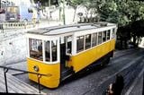 事故を起こしたグロリア線のケーブルカー（この写真のみ1996年 筆者撮影）