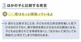 ほかの子と比較する発言はNG