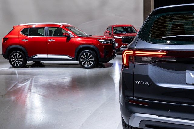 ホンダの新型SUV「WR-V」（写真：三木宏章）