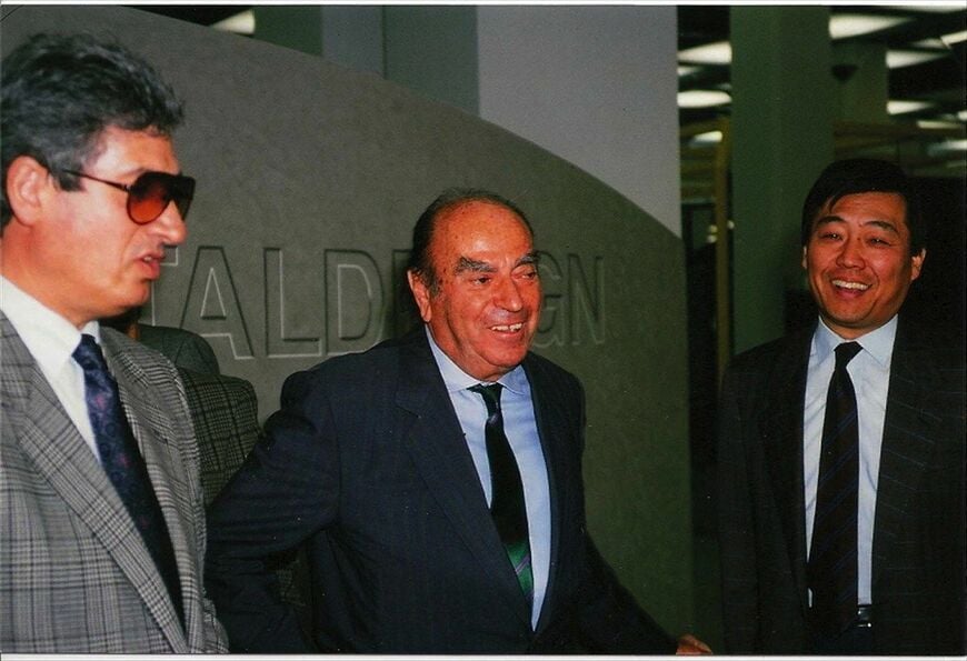 ジウジアーロ氏、ヌッチオ・ベルトーネ氏とともに（写真：Hideyuki Miyakawa archive）