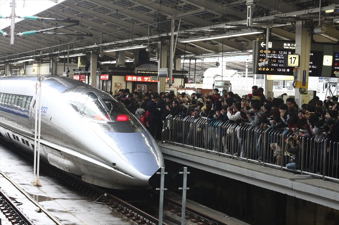 東海道新幹線500系のぞみ最終日